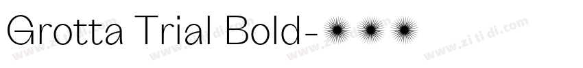 Grotta Trial Bold字体转换